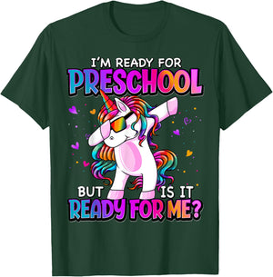 I'm Ready For Preschool Shirt Back To School Preschool Girls T-Shirt - T-Shirt | Forest