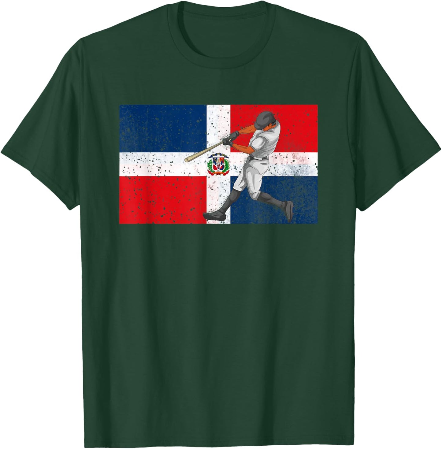 Dominican Republic Baseball Dominicana T-Shirt - T-Shirt | Forest