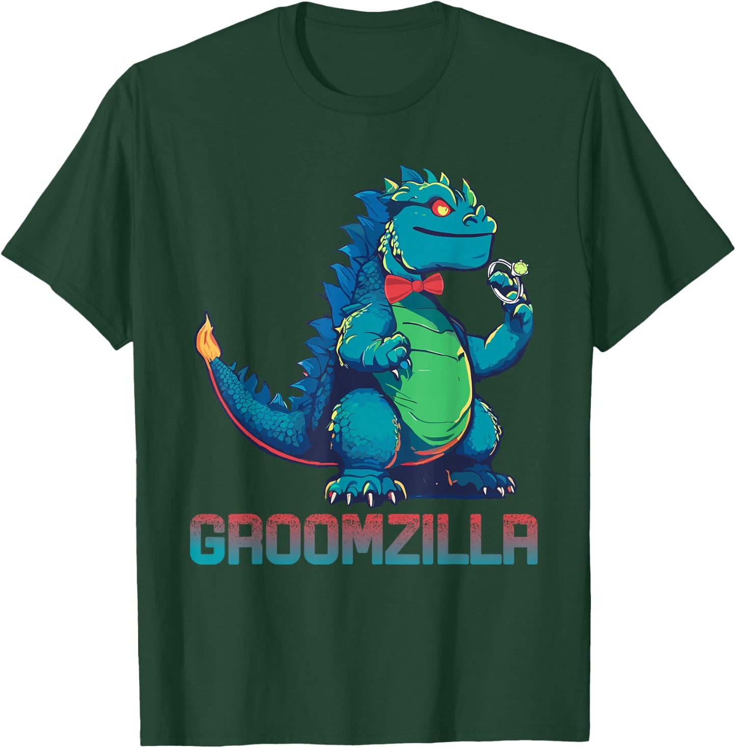 Funny Weding Groomzilla Design for Party T-Shirt - T-Shirt | Forest