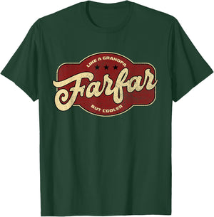 Vintage Farfar Like a Grandpa but Cooler - Swedish Grandpa T-Shirt - T-Shirt | Forest