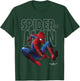 Marvel Spider-Man Homecoming Outlined Jump Pose Kids T-Shirt - T-Shirt | Forest