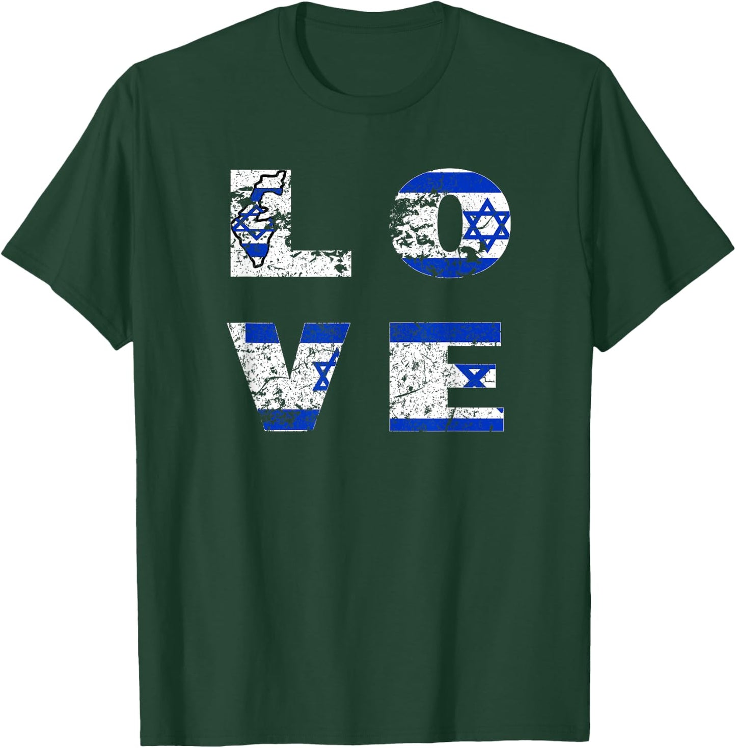 Israel Shirt Independence Day 70 Jewish Israeli Flag Women Men T-Shirt - T-Shirt | Forest