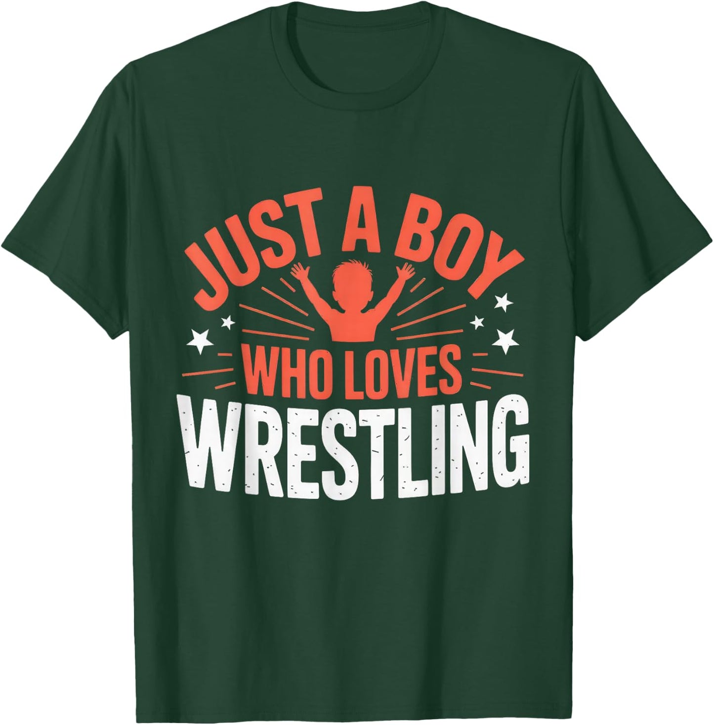 Just a Boy Who Loves Wrestling, Boys & Children, Wrestler Boy T-Shirt - T-Shirt | Forest