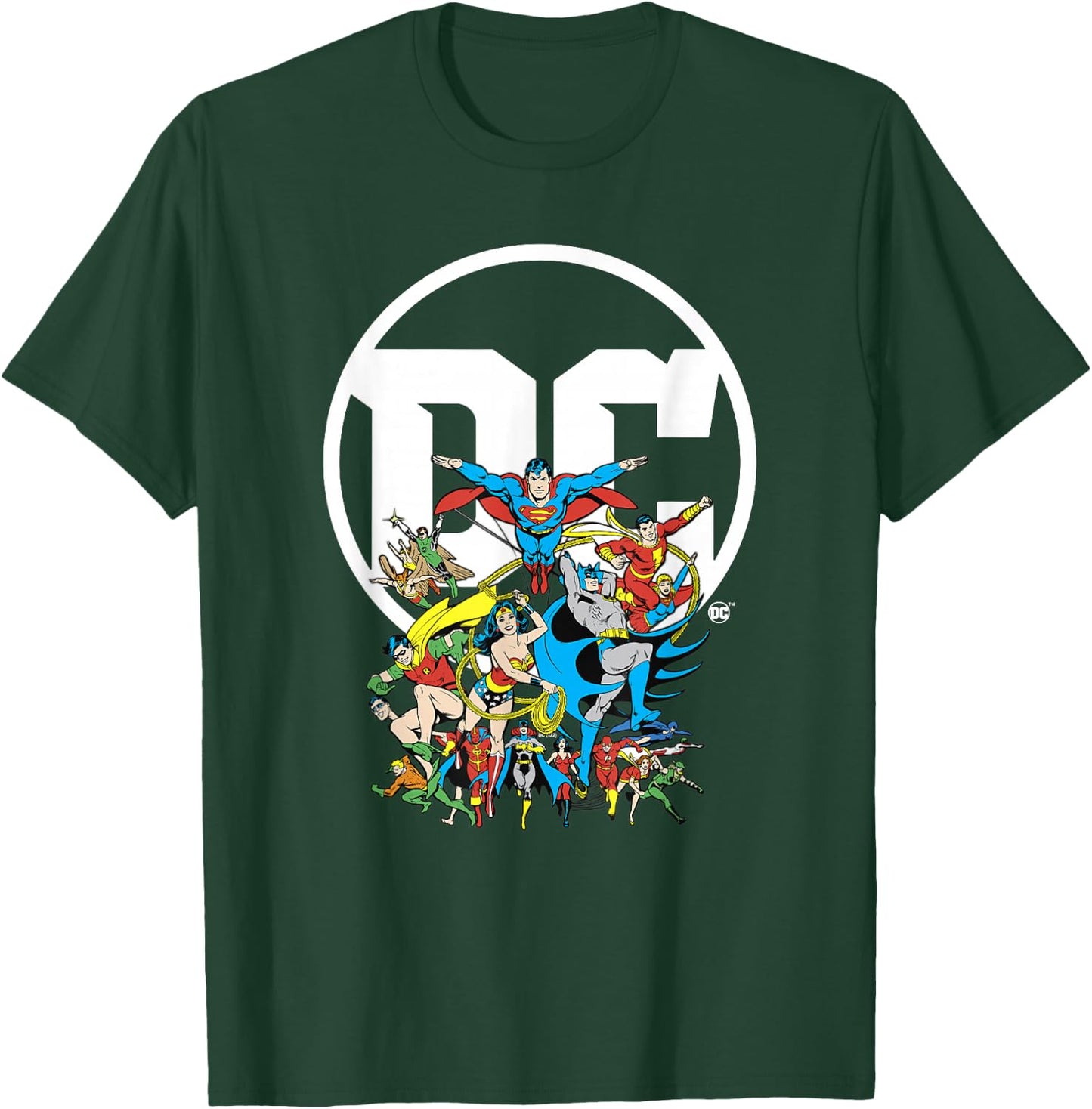 DC Comics Character Group Logo Poster T-Shirt - T-Shirt | Forest