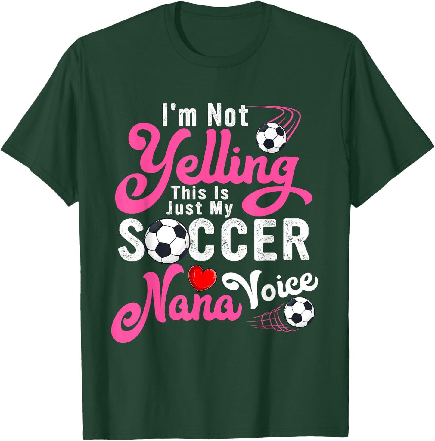 I'm Not Yelling This Is My Soccer Nana Voice Mother's Day T-Shirt - T-Shirt | Forest