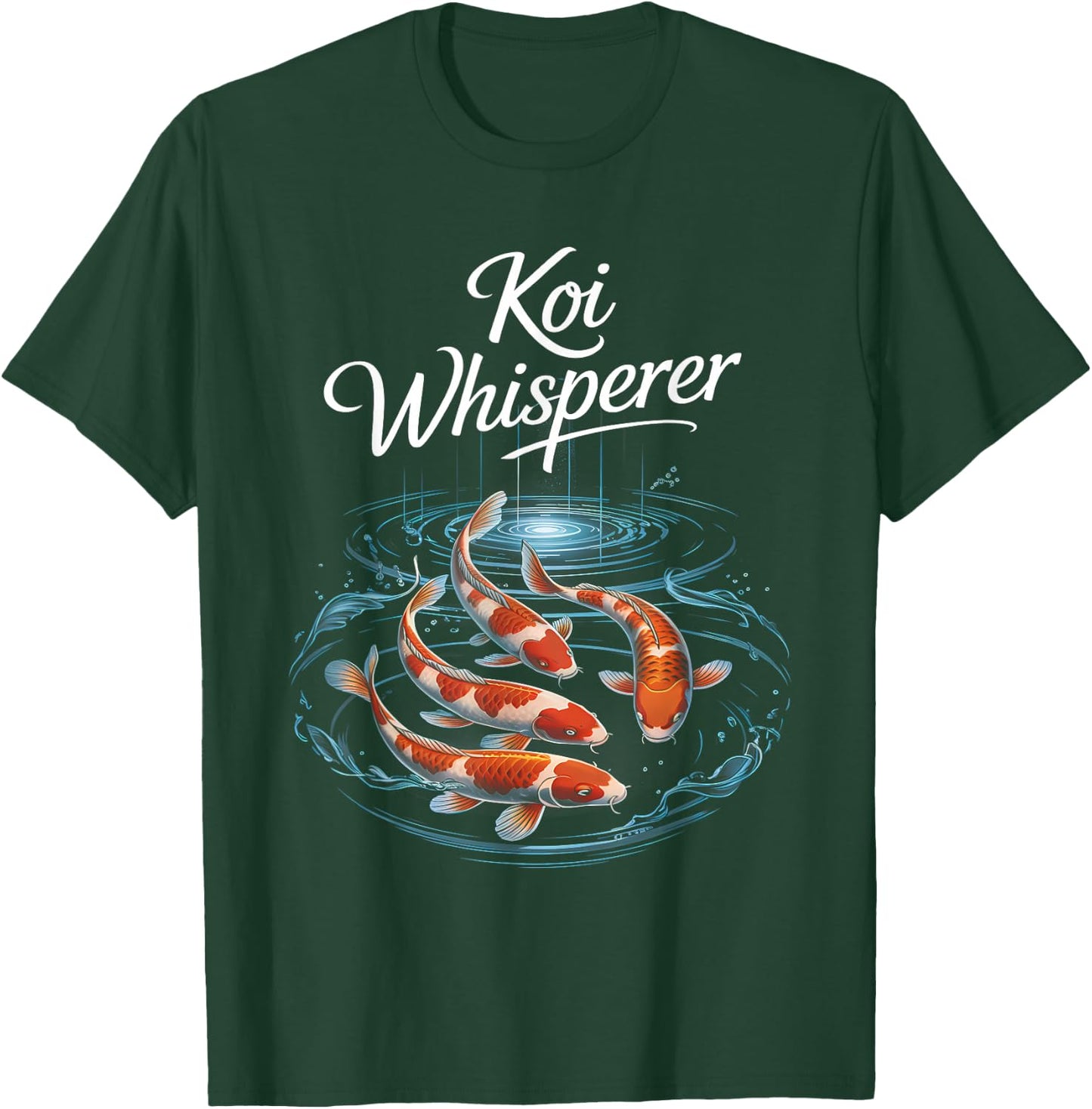 Koi Whisperer Aquarium Japanese Koi Lover Men Kids T-Shirt - T-Shirt | Forest