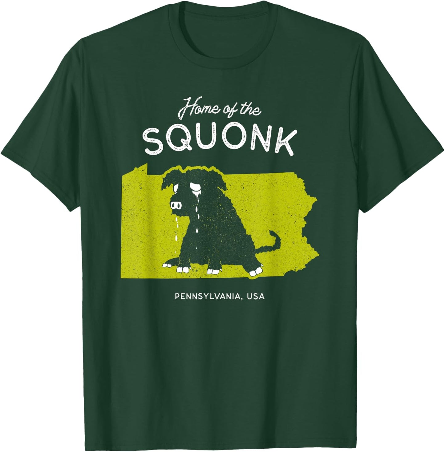 Home of the Squonk - Pennsylvania, USA Sad Emo Cryptid T-Shirt - T-Shirt | Forest
