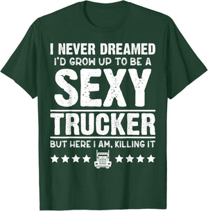 Funny Trucker Shirts Cool Gifts For Truck Drivers T-Shirt - T-Shirt | Forest
