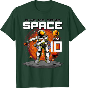 10th Birthday Astronaut Give Me Some Space I'm 10 Years Old T-Shirt - T-Shirt | Forest