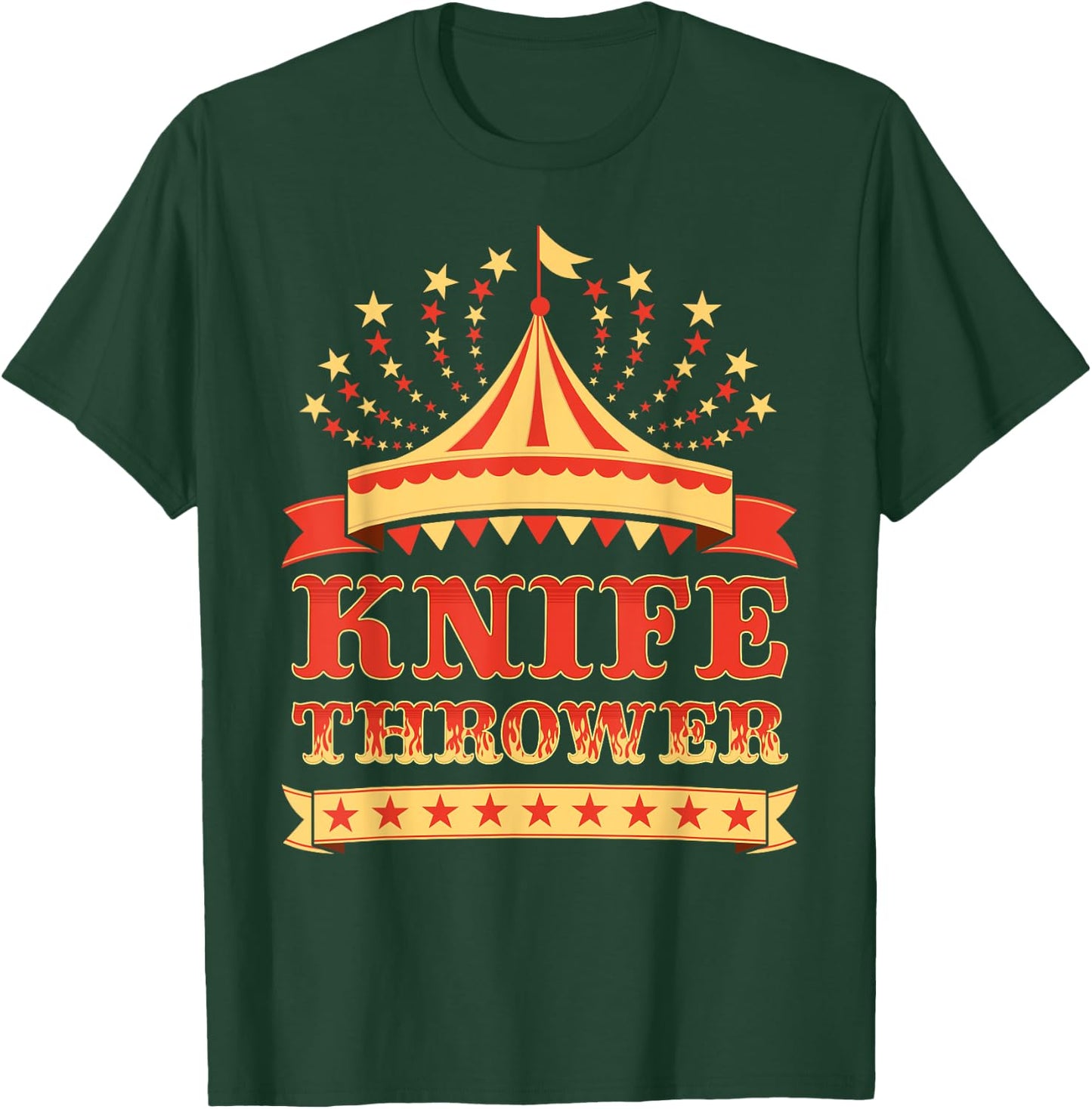 Circus Knife Thrower I Circus Themed Birthday Party T-Shirt - T-Shirt | Forest