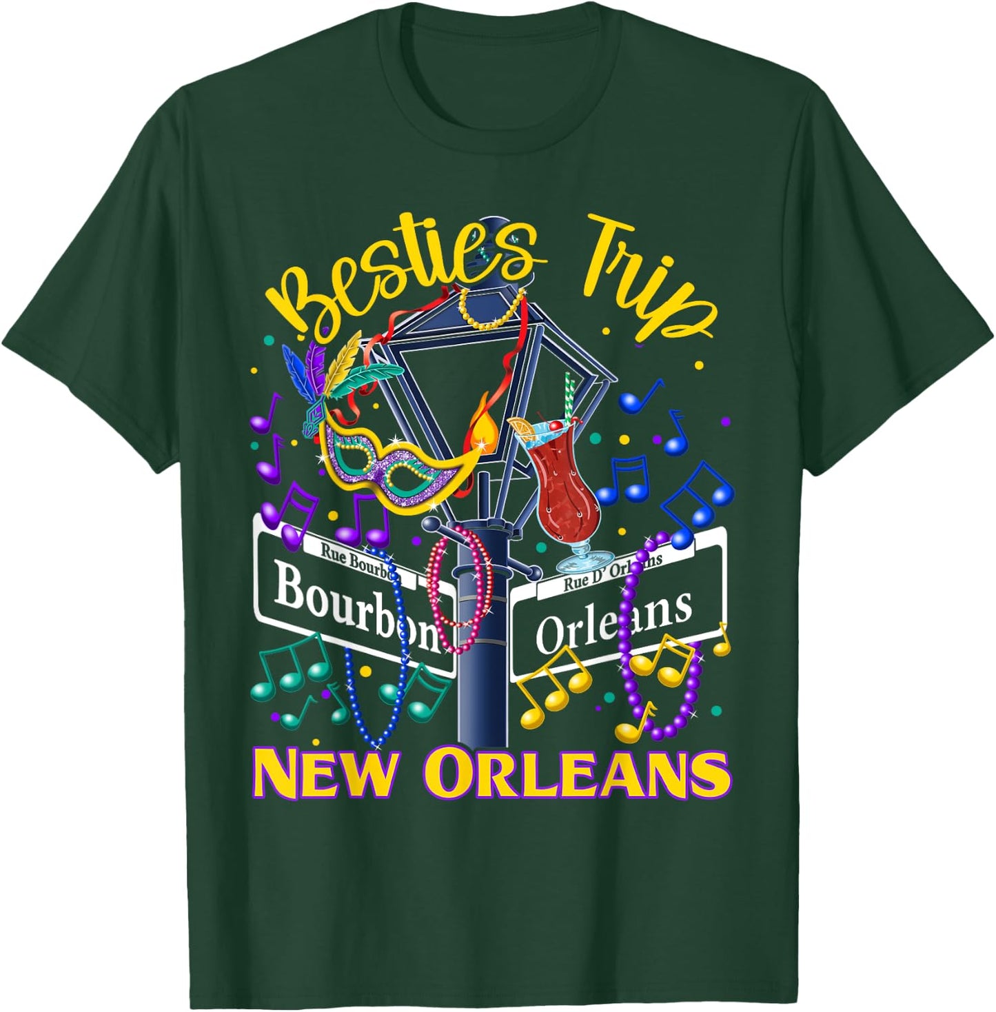New Orleans Besties Trip Girlfriends Vacation T-Shirt - T-Shirt | Forest