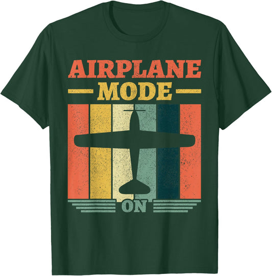 Pilot Flying Outfit Aircraft Airline Plane Airplane Mode On T-Shirt - T-Shirt | Forest