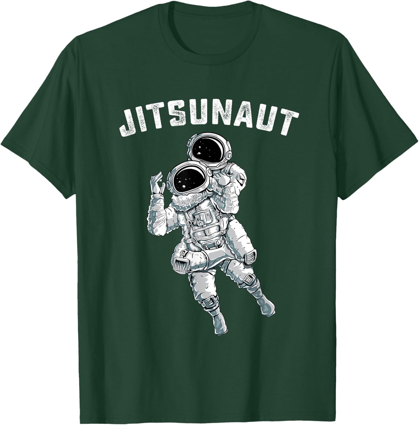 JIU JITSU grappling astronaut in space- BJJ choking gifts T-Shirt - T-Shirt | Forest