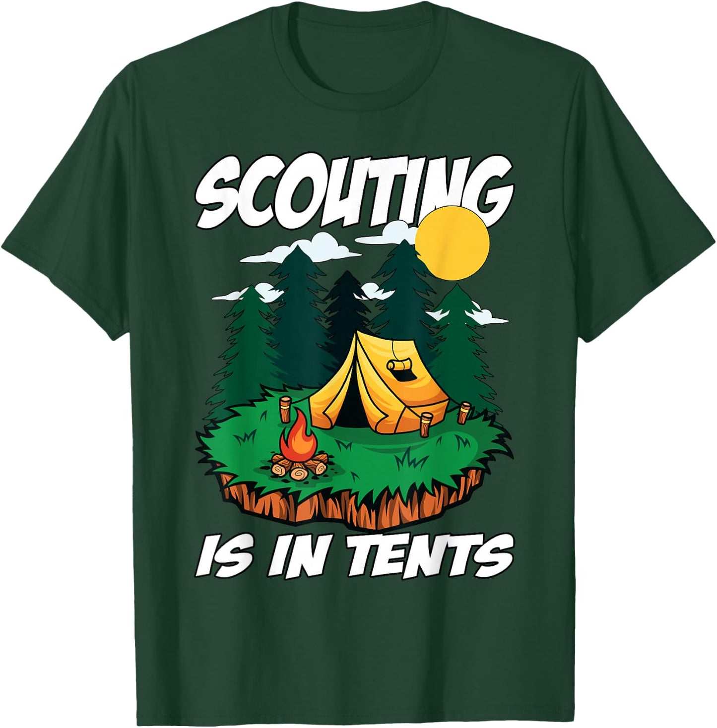 Scouting is in Tents T-Shirt - T-Shirt | Forest