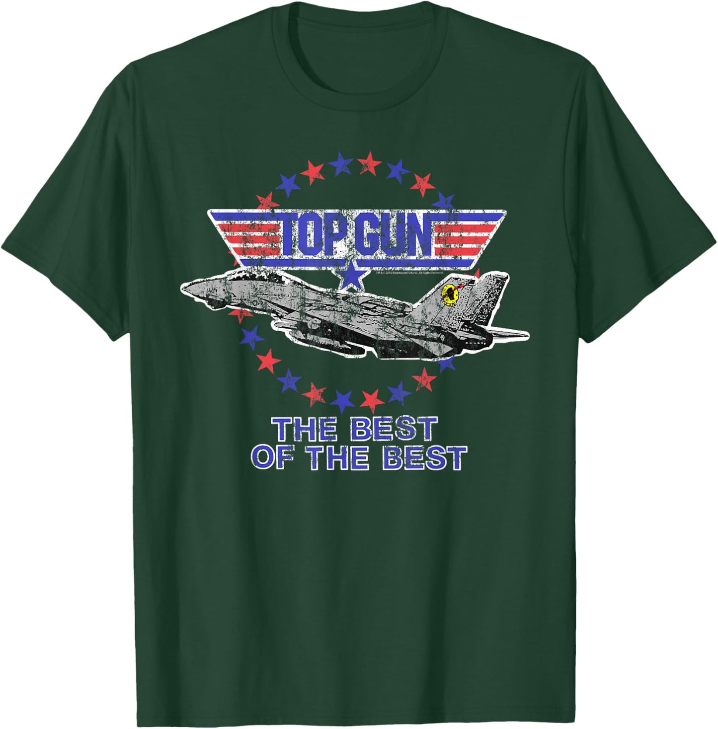 Top Gun The Best of The Best Jet with Logo Action Movie T-Shirt - T-Shirt | Forest