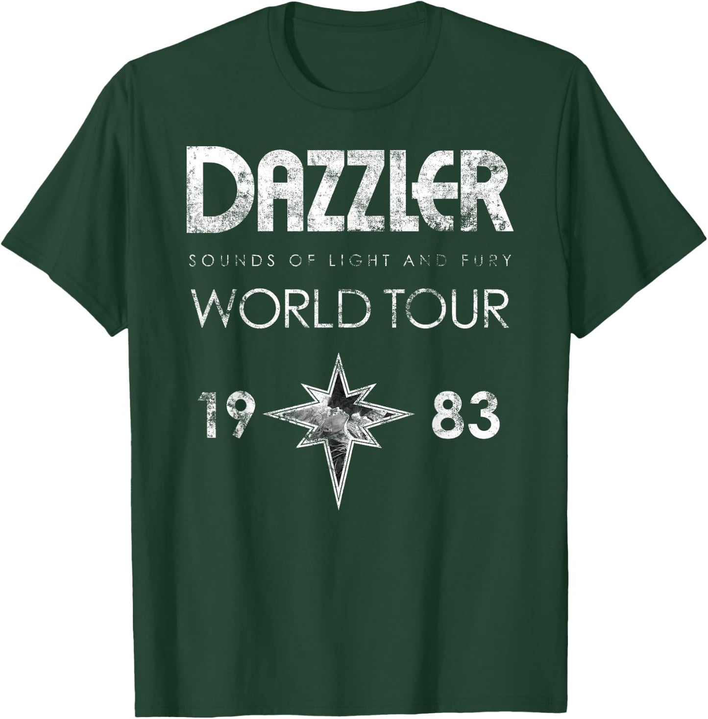 Dazzler Sounds of Light & Fury World Tour 1983 T-Shirt - T-Shirt | Forest