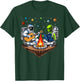 Space Alien Astronaut Camping Campfire Extraterrestrial T-Shirt - T-Shirt | Forest