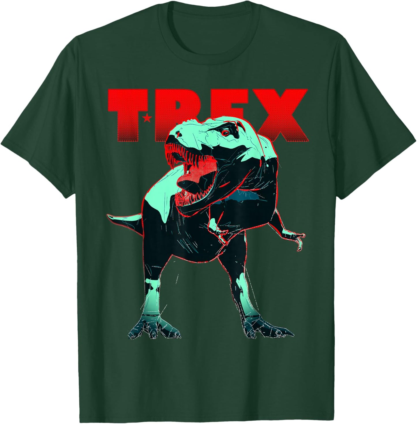 Dinosaur Shirt T Rex Tyrannosaurus Roaring Dino Graphic T-Shirt - T-Shirt | Forest