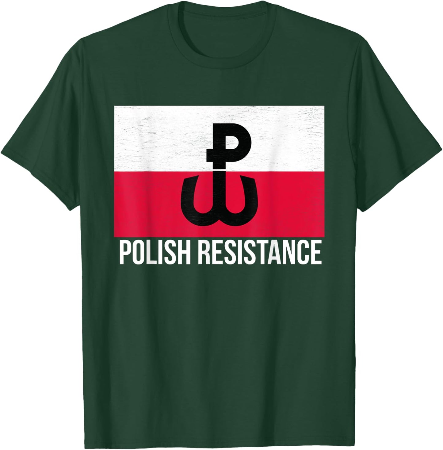 Flag of Poland Polish Resistance T Shirt T-Shirt - T-Shirt | Forest