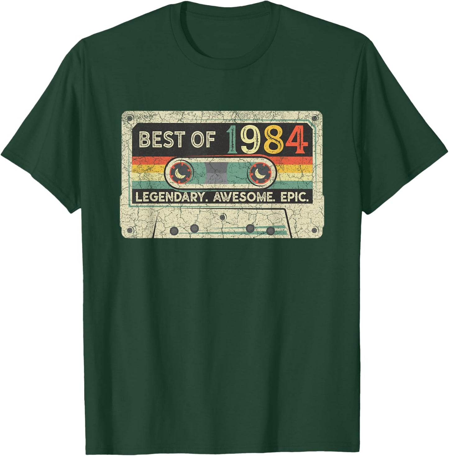 Vintage 1984 Limited Edition Cassette Tape 38th Birthday T-Shirt - T-Shirt | Forest