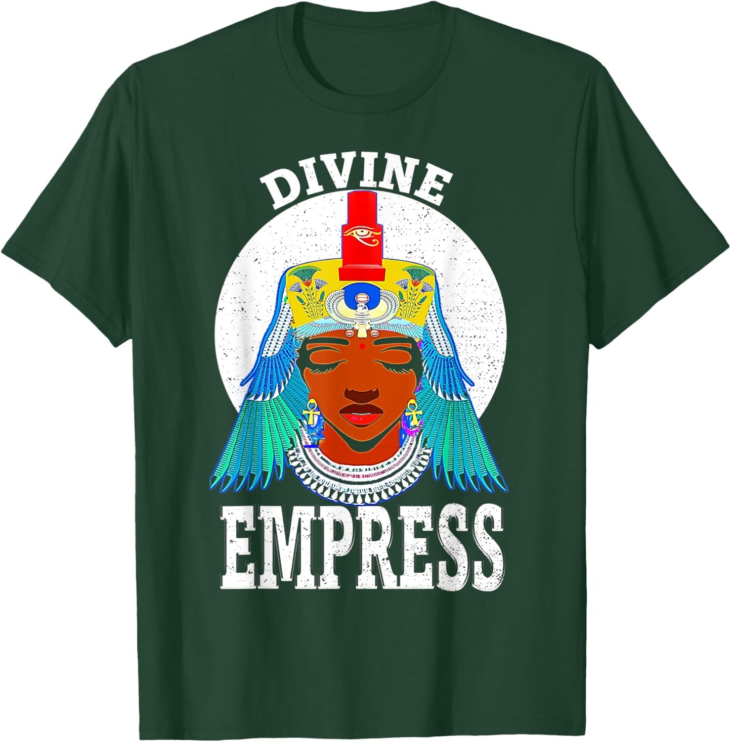 Divine Empress Egyptian Black Pride Melanin African American T-Shirt - T-Shirt | Forest
