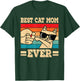 Best Cat Mom Ever Funny Vintage Kitten Lover Retro Women T-Shirt - T-Shirt | Forest