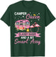 Camper Queen Classy Sassy Smart Assy Camping RV Gifts Women T-Shirt - T-Shirt | Forest