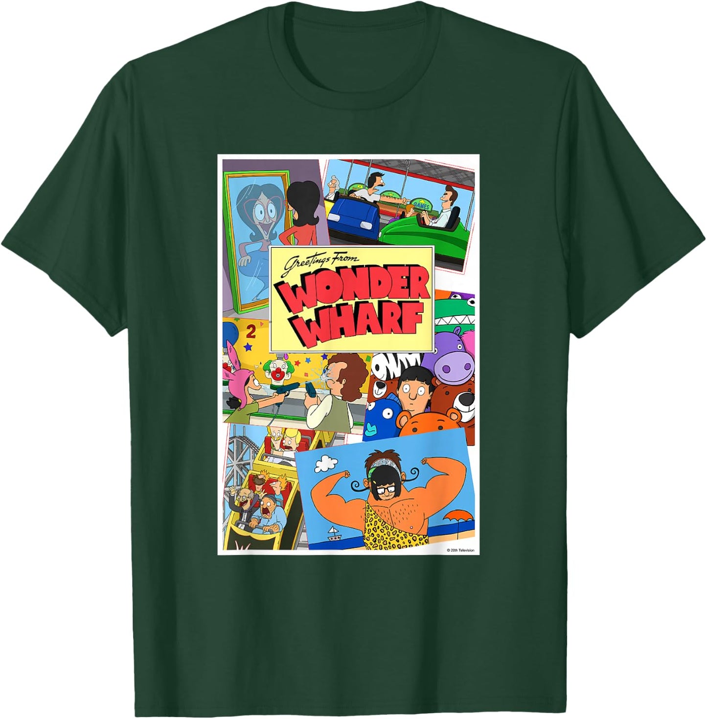 The Bob's Burgers Movie Greetings from Wonder Wharf T-Shirt - T-Shirt | Forest