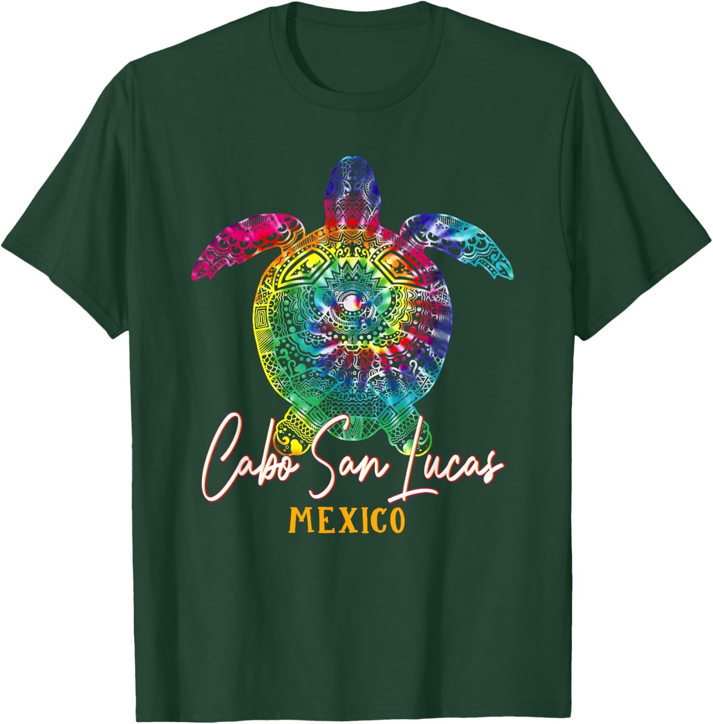 Cabo San Lucas Tie Dye Sea Turtle Matching Family Vacation T-Shirt - T-Shirt | Forest