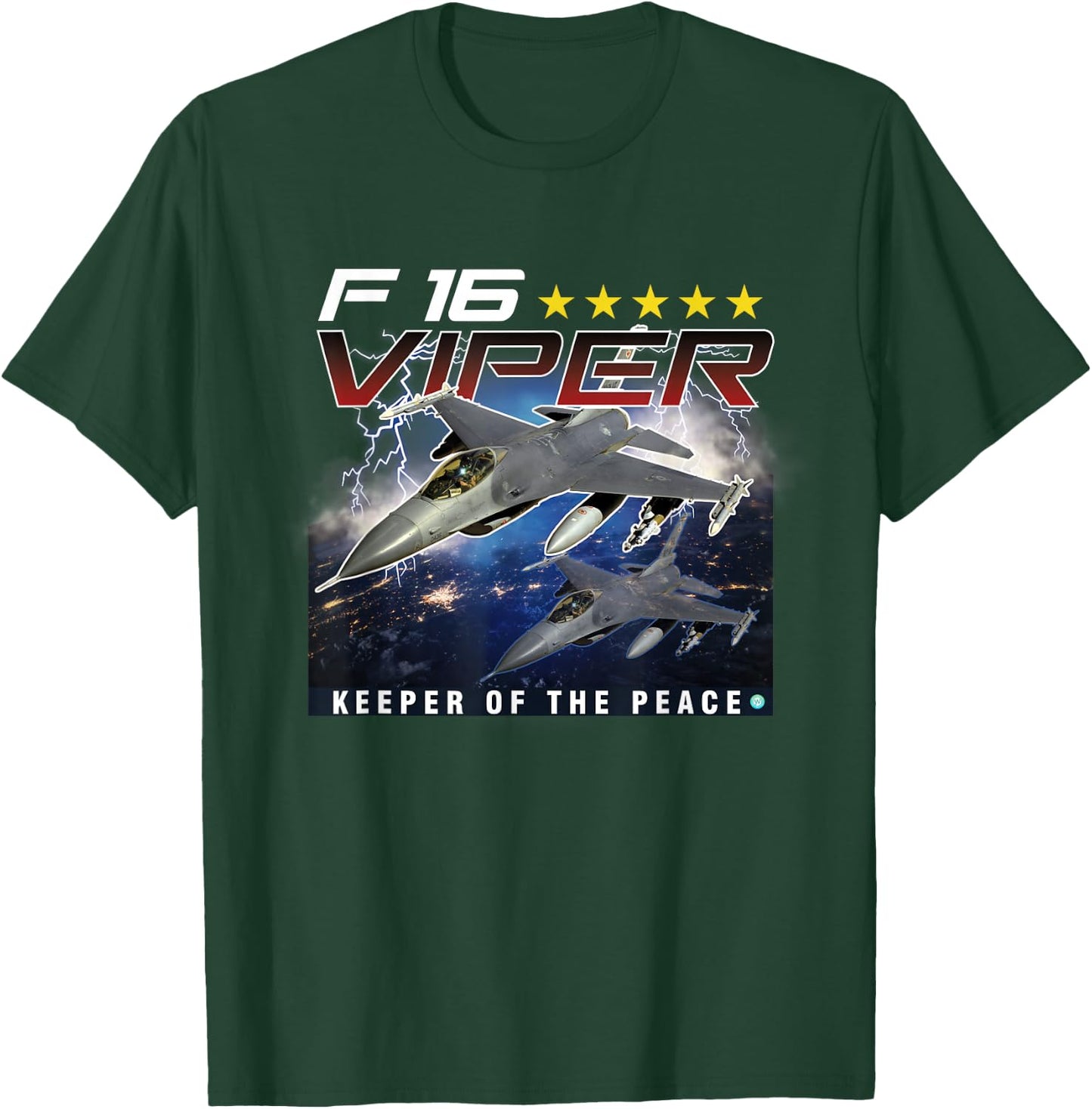 F-16 Airforce Jet Pilot Gift T-Shirt - T-Shirt | Forest