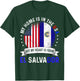Salvadoran American Patriot Heart is from El Salvador Flag T-Shirt - T-Shirt | Forest