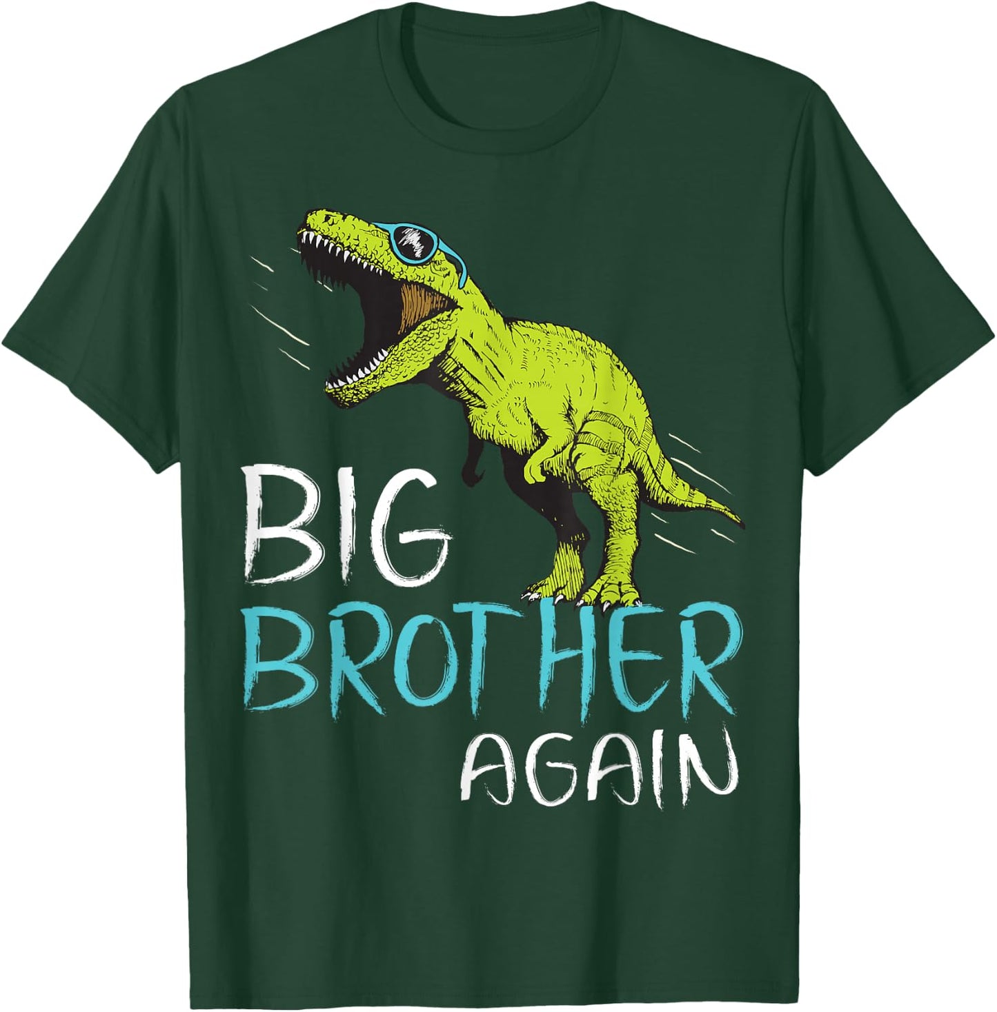 Big Brother Again Dinosaur for Boy and Toddler T-Shirt - T-Shirt | Forest