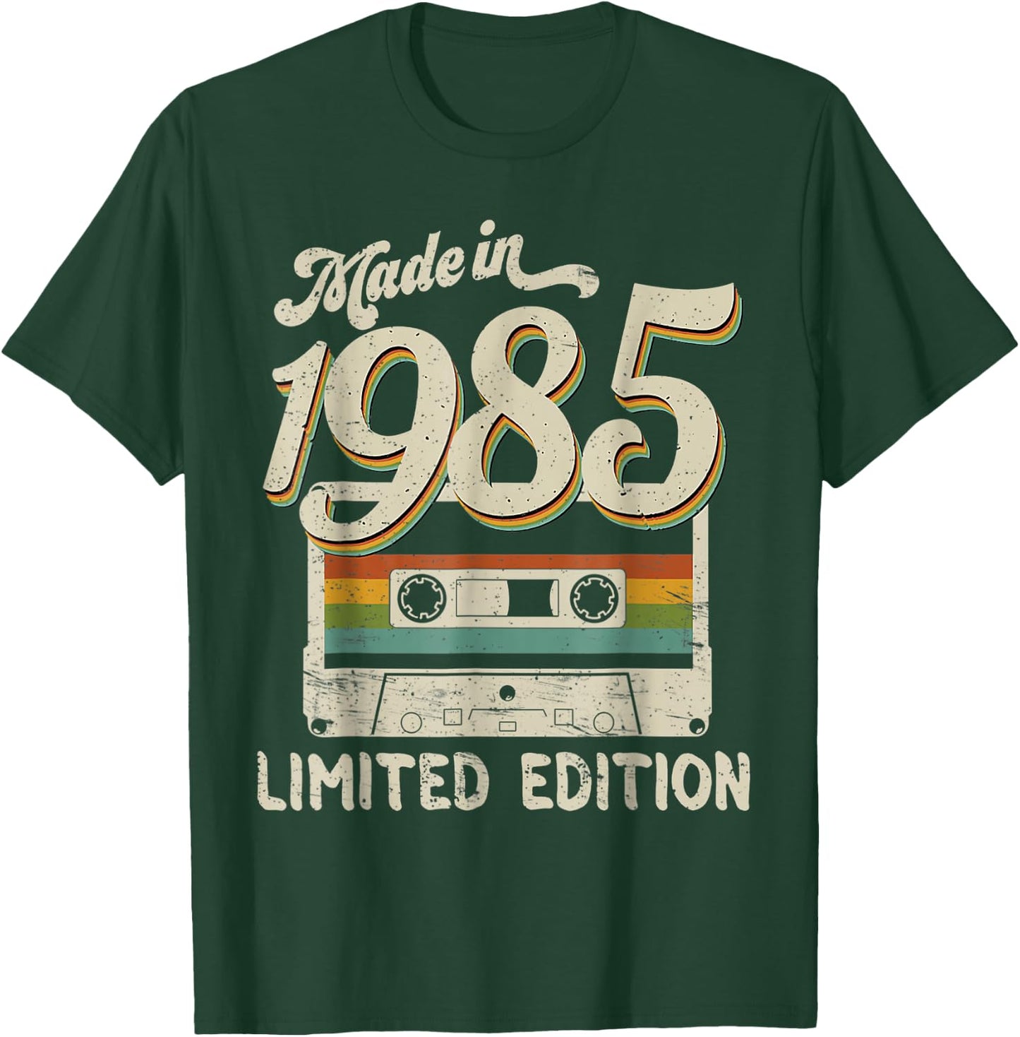 Made in 1985 Limited Edition 37th Birthday Cassette Tape T-Shirt - T-Shirt | Forest