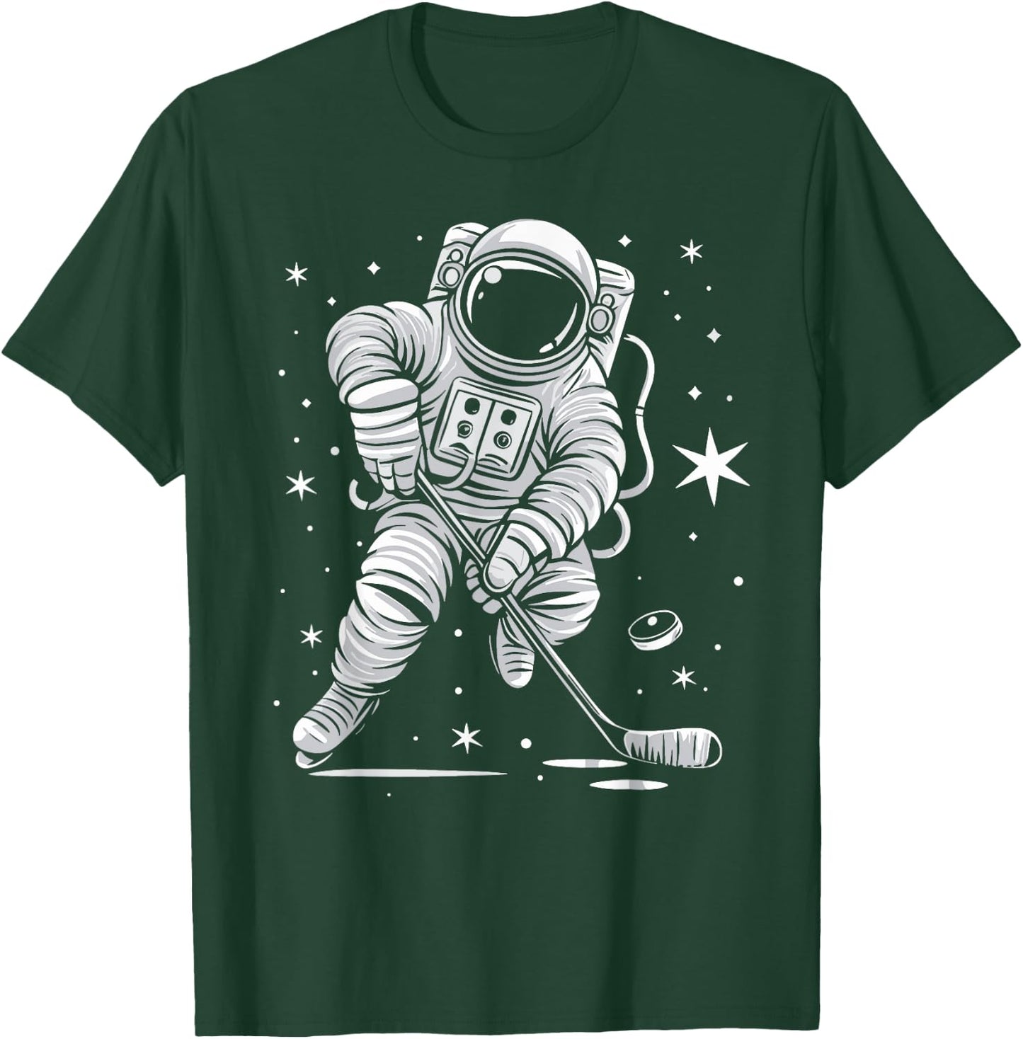 Funny Planet Astronaut Galaxy Space Astronaut Hockey T-Shirt - T-Shirt | Forest