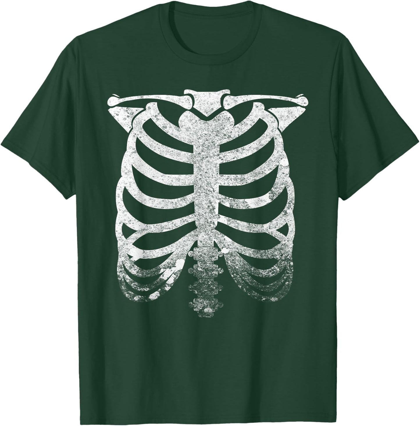 Vintage Ribcage Halloween Skeleton Rib Cage Retro Graphic T-Shirt - T-Shirt | Forest