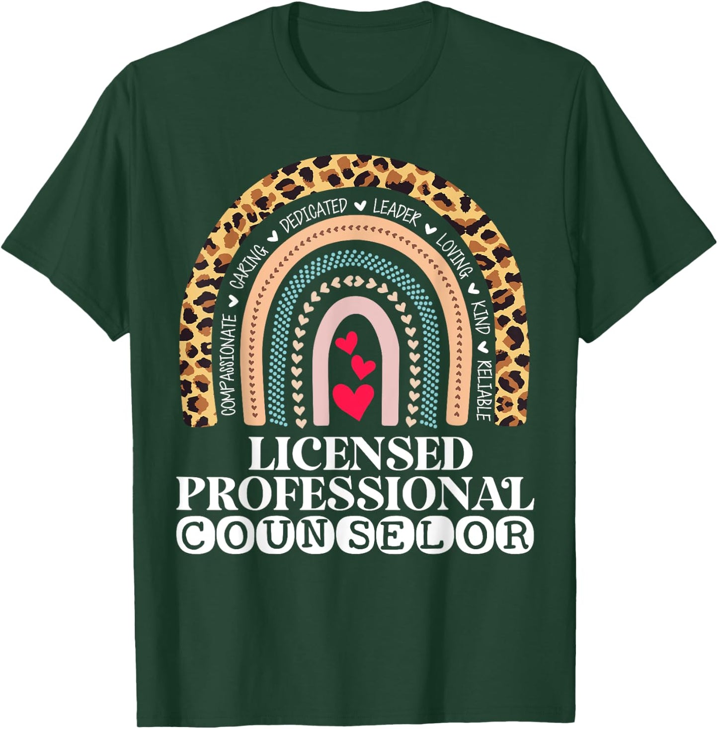 LPC Licensed Professional Counselor School Counseling Office T-Shirt - T-Shirt | Forest