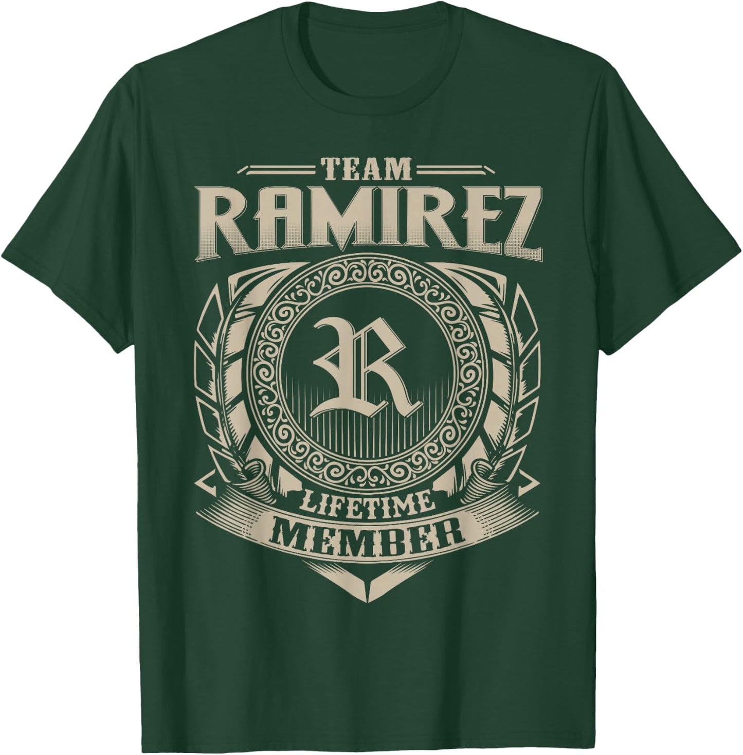Team RAMIREZ Lifetime Member Vintage RAMIREZ Family T-Shirt - T-Shirt | Forest