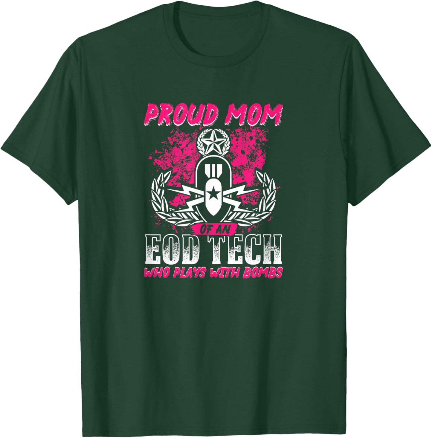 EOD Explosive Ordnance Disposal Master Badge T-Shirt - T-Shirt | Forest