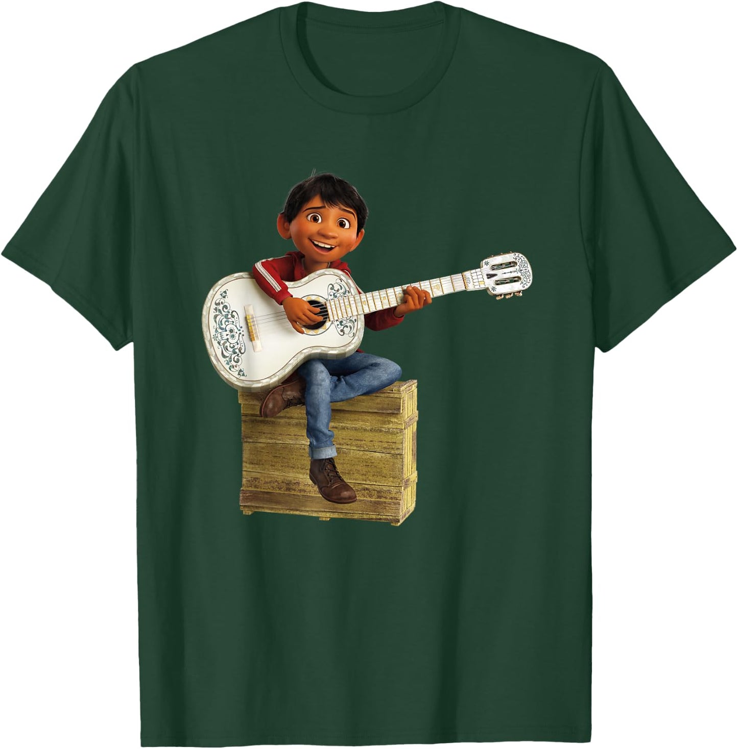 Disney Pixar Coco Miguel Rivera Playing Guitar T-Shirt - T-Shirt | Forest
