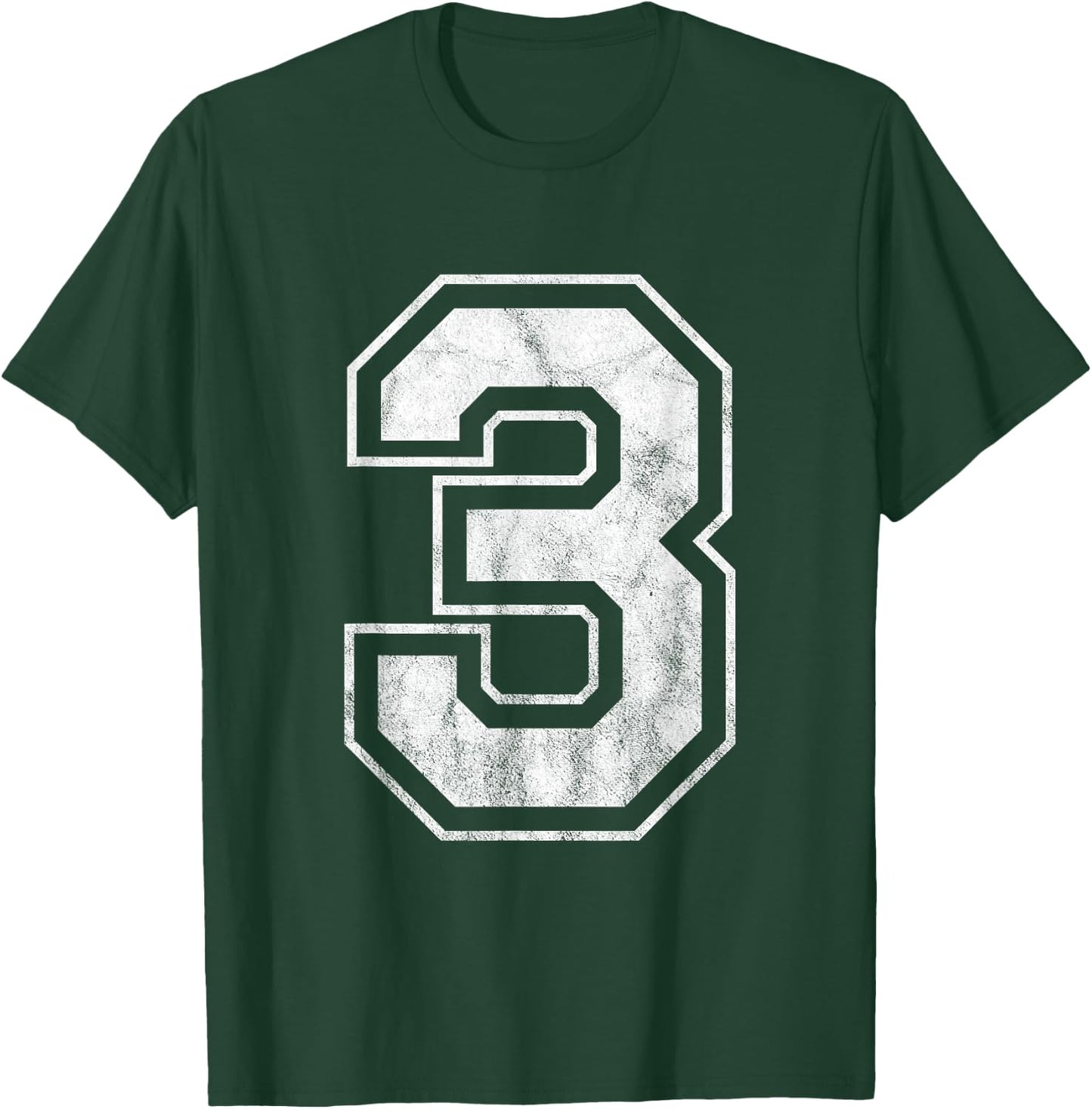 Number 3 T-Shirt - T-Shirt | Forest