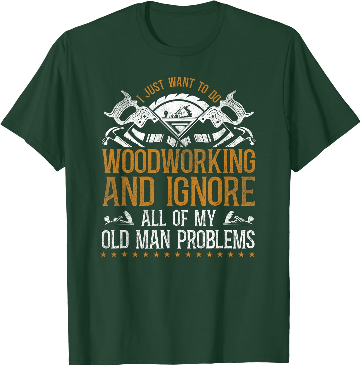 Woodworker Carpenter Tools Vintage T-Shirt - T-Shirt | Forest