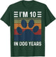 I'm 10 In Dog Years 70th Birthday Vintage Funny 70 Year Old T-Shirt - T-Shirt | Forest