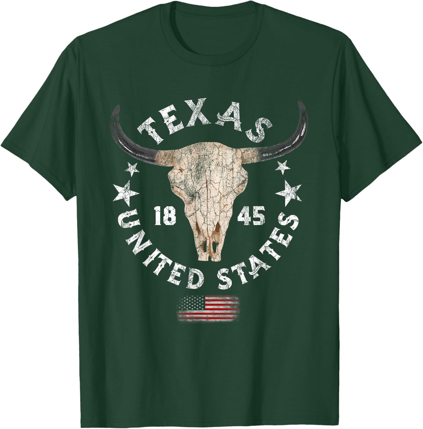 Texas - USA - Pride Since 1845 Texas Fan T-Shirt - T-Shirt | Forest
