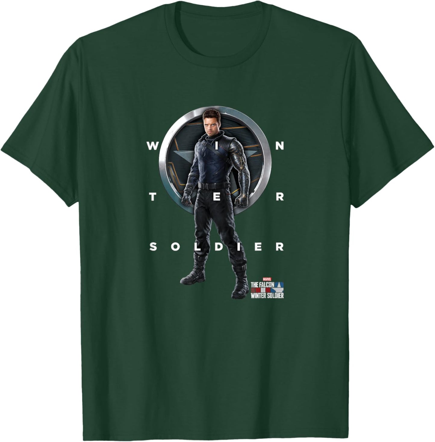 Marvel The Falcon and The Winter Soldier Bucky Shield T-Shirt - T-Shirt | Forest