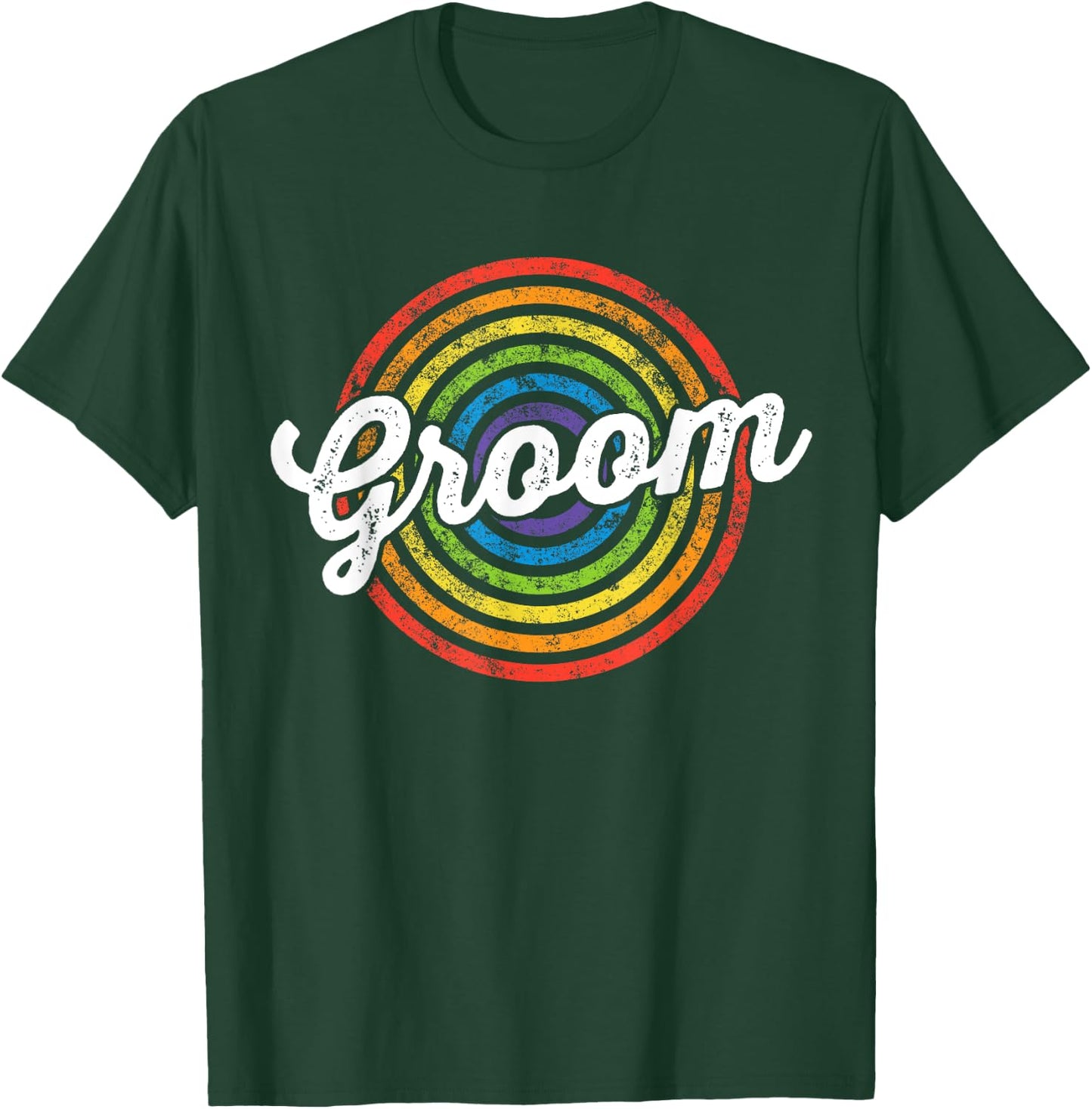 Groom Bachelor Party LGBT Same Sex Gay Wedding Husband T-Shirt - T-Shirt | Forest