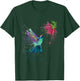 Hummingbird and Flower Bird Watcher Hummingbird Lover T-Shirt - T-Shirt | Forest