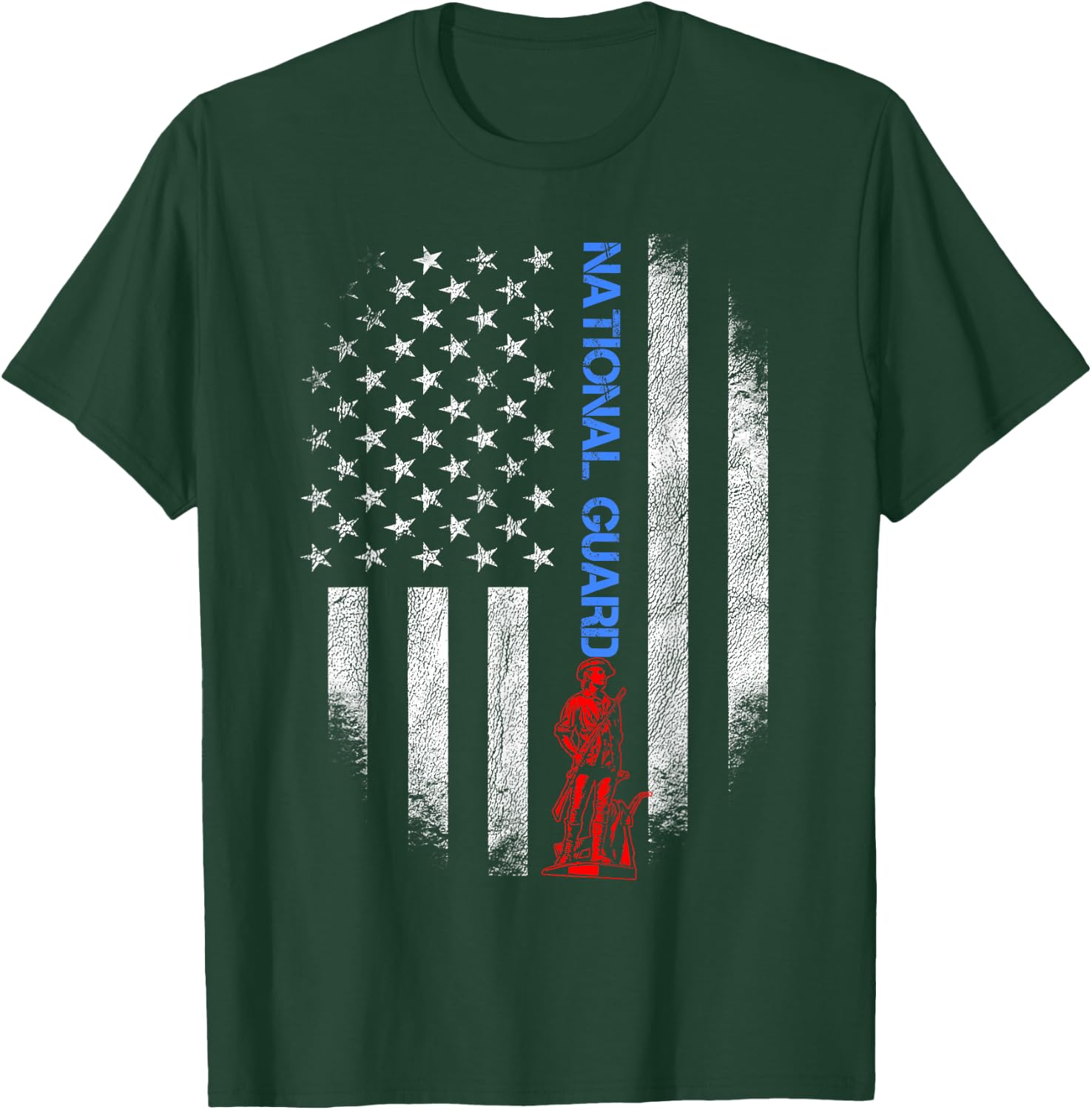 US National Guard US Flag Always Ready Always There Army T-Shirt - T-Shirt | Forest