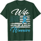 Wife of a Warrior USA Flag Prostate Cancer Awareness T-Shirt - T-Shirt | Forest