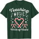 Christmas Candy Cane Work of Heart Choir Band Music Teacher T-Shirt - T-Shirt | Forest