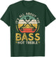 It's All About The Bass, Retro Electric Bass Guitar Players T-Shirt - T-Shirt | Forest